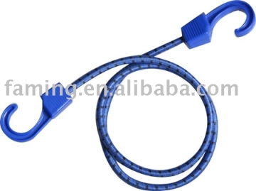 elastic strap bungee cord with plastic hooks 60N GS approval