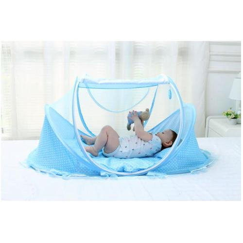 babybed muggen bednet met muziek