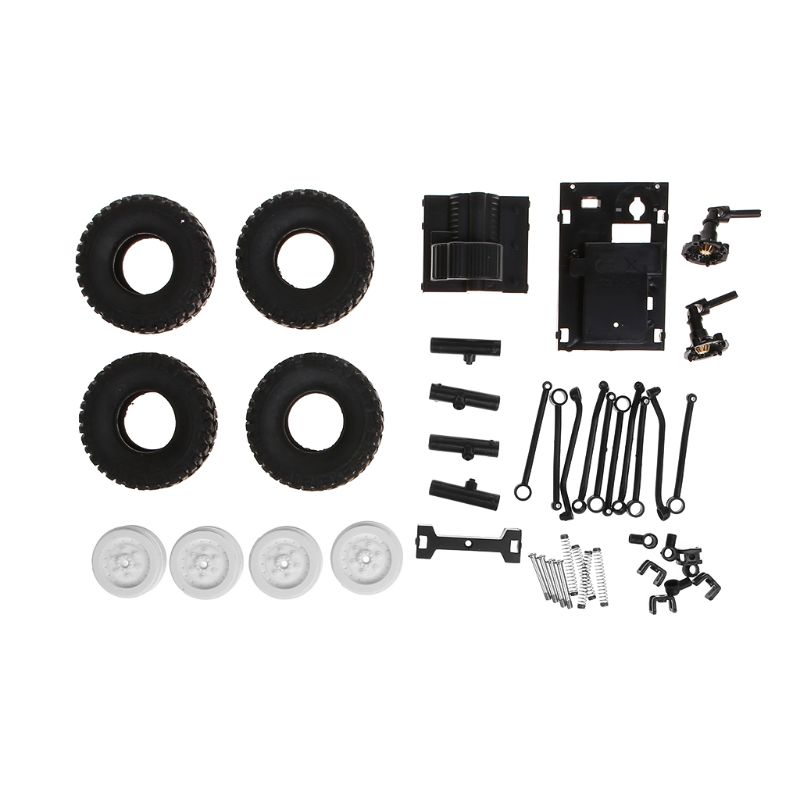 WPL C24 2.4G DIY RC Car KIT 4WD Remote Control Crawler Off-road Buggy Moving Machine Kids Toys M89C