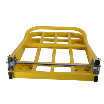 Heißverkauf gelber Stahl Trolley Market Cart Plattform Trolley 50 x 70 mm