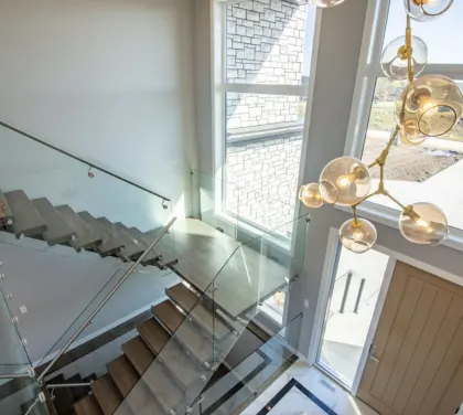 Modern Wooden Steps Stairs Mono Stringer Stair