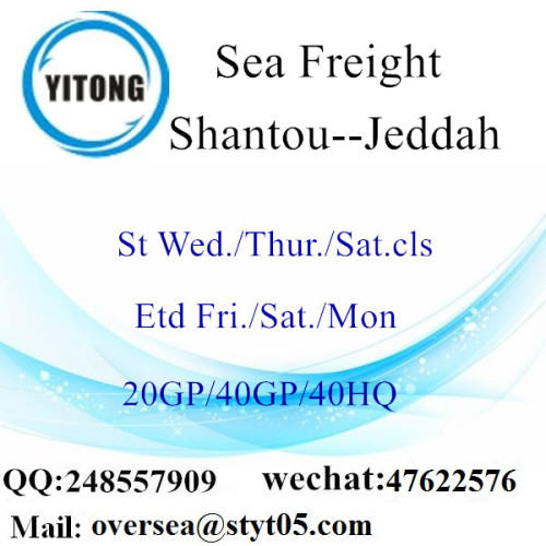 Shantou Port Zeevracht Verzending naar Jeddah