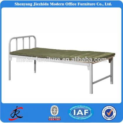 China wholesales Office furniture single design iron frame cheap wrought iron bed
