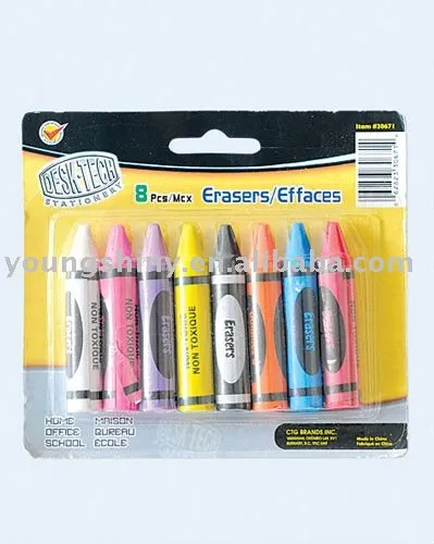 8-pc Crayon Eraser