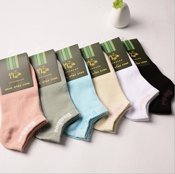 Wholesale organic bamboo fiber lady socks short