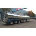 Mirror Aluminum Alloy Fuel Tanker Truck Semi-Trailer