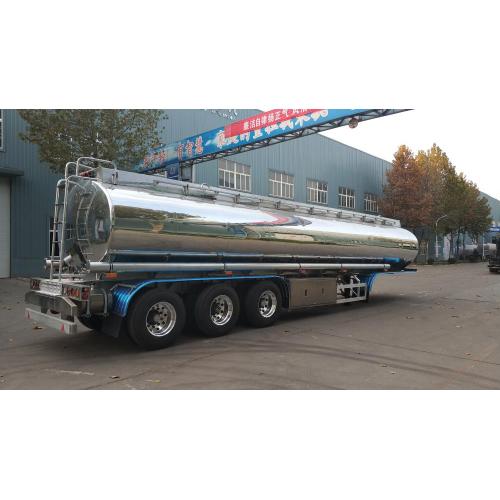 Mirror Aluminum Alloy Fuel Tanker Truck Semi-Trailer