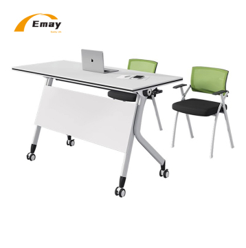 Removable Wheels Foldable Conference Meeting Office Training Table