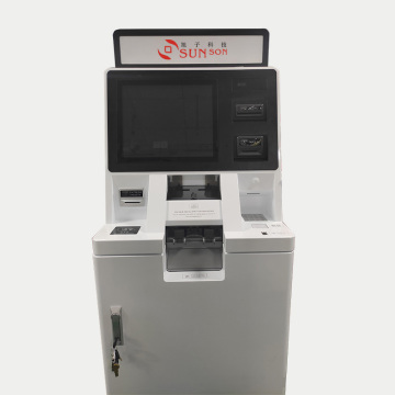 Standalone Cash Deposit Machine with Card issuing UL 291 safebox and finger print