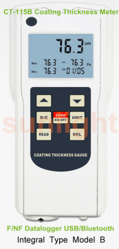 Painting Thickness Gauge, Datalogger, Continuous Measurement F/NF CT-115B