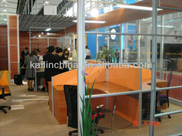 Modern office furniture office high partition office screen glass room dividers with glass green material OEM