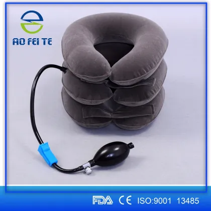 Air inflated medical cervical neck collars FOR pain relief, cervical traction