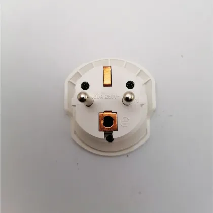 European Grounded Power Plug Adapter Converter