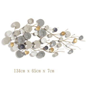 Modern Art Creative Hollow-Out Iron Leaf Wall Decor