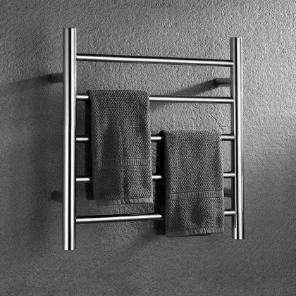 Smart Heated Electric Towel Rack - Modern Minimalist Bathroom Heating