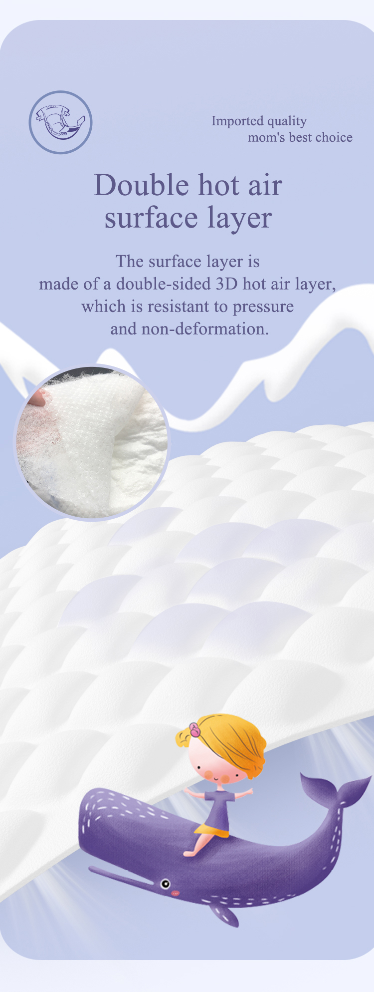 Wholesale Baby Diaper Designed for Dryness and Comfort