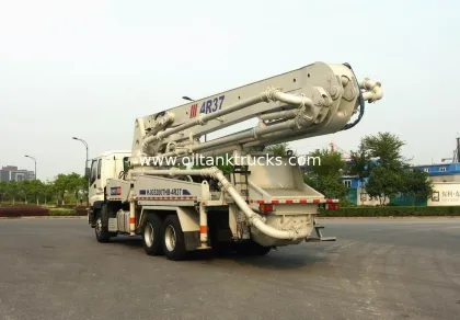 265kw 6x4 Mobile Truck Mounted Concrete Pump Trucks Ssab Steel 37m