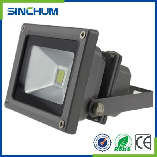 Next to the building 220v led flood lights 10w