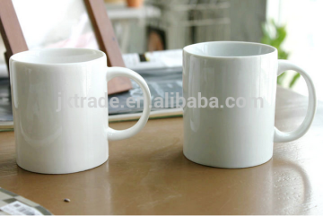 Cheap Customized Ceramic white mug/high white porcelain mug