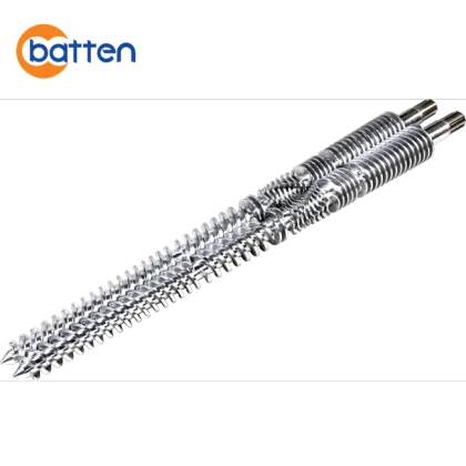 plastic extruder machine conical twin weber screw barrel