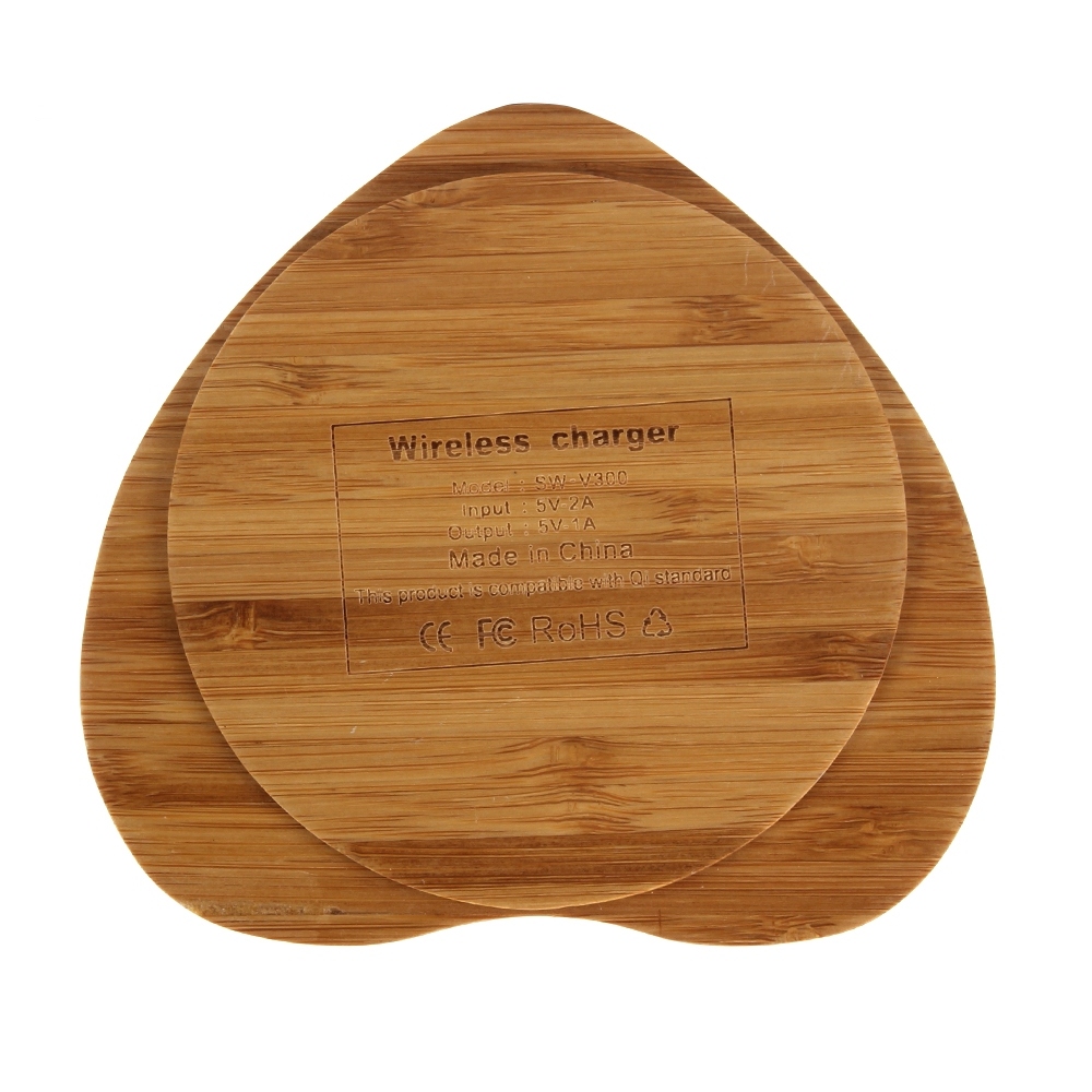 New Gifts Natural Bamboo Wooden Wireless Charger