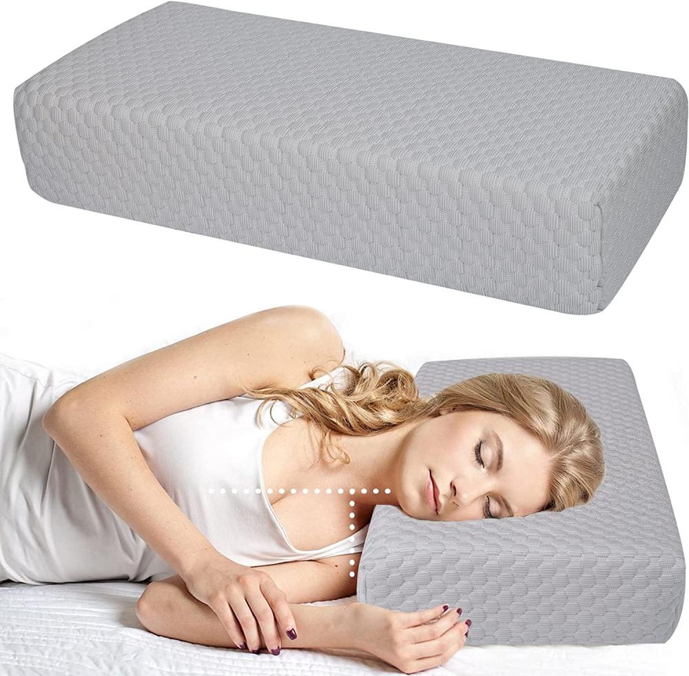 Almofado de cama de resfriamento retangular multifuncional cinza