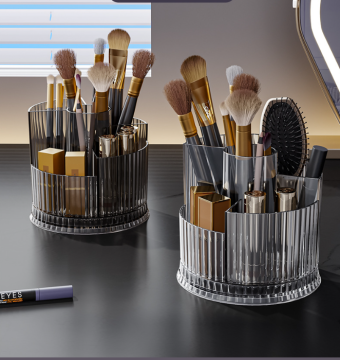 Organizzatore cosmetico minimalista rotante