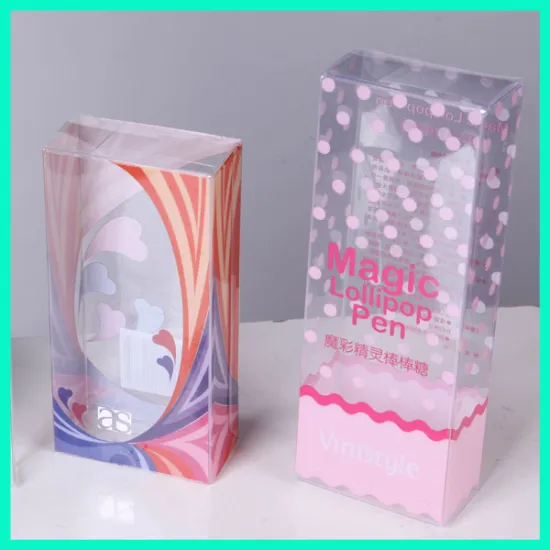 Hot sale sweet boxes for weddings popular magic elves lollipops good transparency clear PET plastic boxes packaging