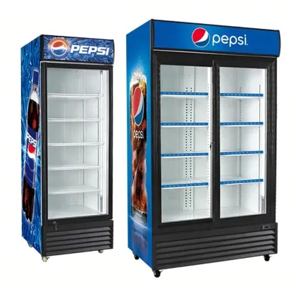 Supertise Pepsi Beverage Refrigerator with Glass Door