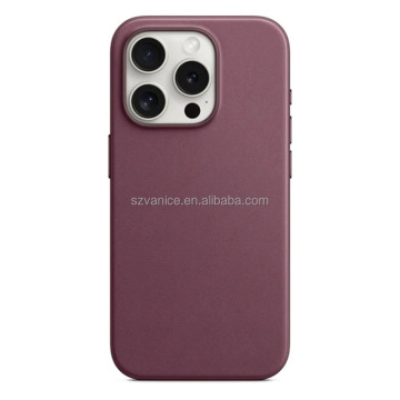 Direct Sale Original FineWoven Fabric Case med pop-up animation för iPhone 14/15 Pro-modeller