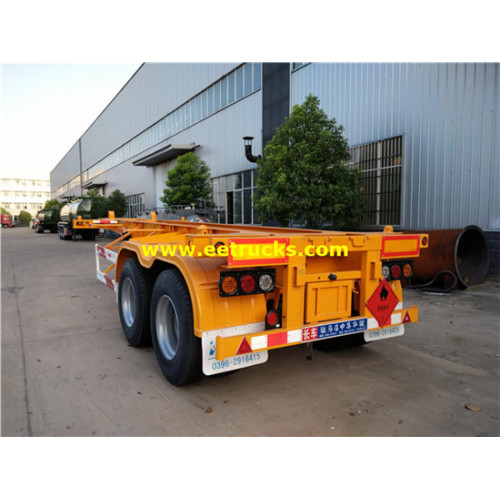 2 trục 30 tấn thấp phẳng Trailers