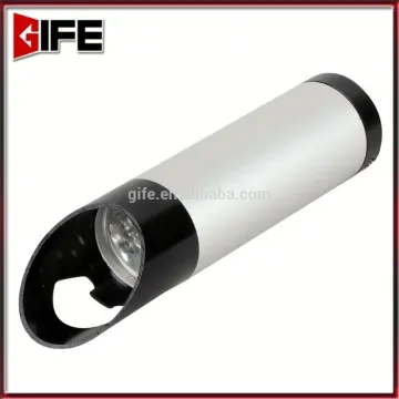 Hot Sale Aluminum Material Button Cell Used Emergency 9 LED bottle opener keyring