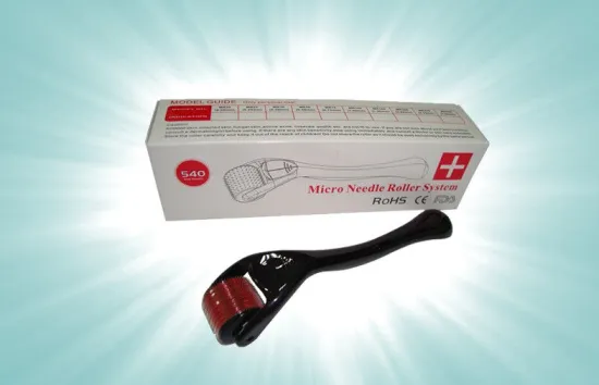 Portable Cosmetic Facial Beauty Microneedling Derma Roller 540 Needles For Face And Eyes