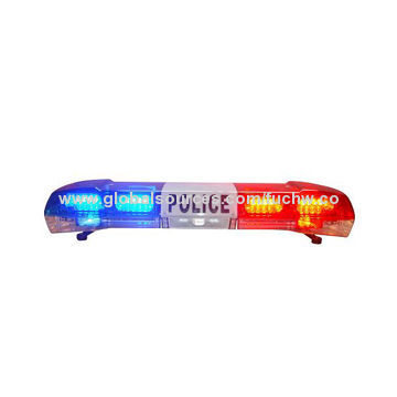 Police Lightbar, DC 12 or 24V, Red, Blue, Amber, White, Green, High-power LEDs, IP65 Waterproof
