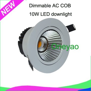 2015 dew design 10W driverless dimmable AC COB downlight