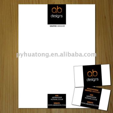 A4 size paper printed letterhead