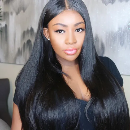 Wholesale Peruvian Hair Swiss HD Full Lace Frontal Wig For Black Women 100% Raw Virgin Cuticle Aligned Human Hair Lace Front Wig