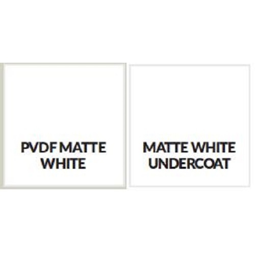 Plaque en tôle d&#39;aluminium PVDF blanc mat 2 mm d&#39;épaisseur