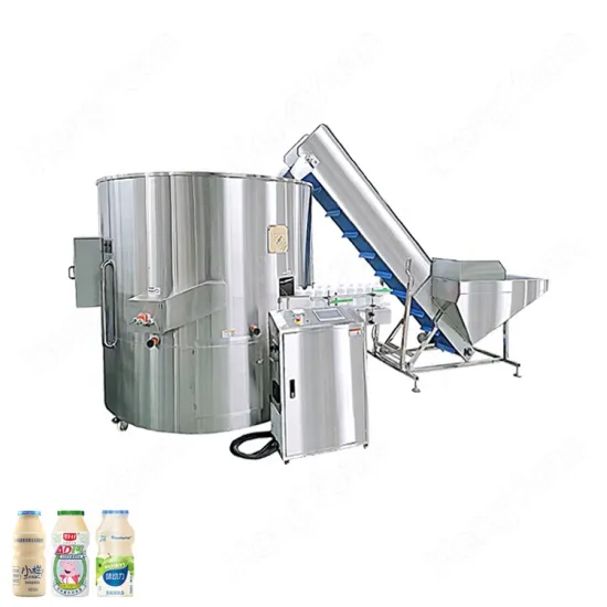 High-Speed Automatic 100ml Lactobacillus Drink Bottle Unscrambler Machine - HYLP-16 Up to 30000BPH