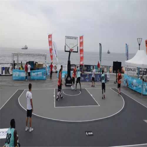 FIBA ได้รับการอนุมัติจาก Court Tiles 3x3 พื้นบาสเก็ตบอล