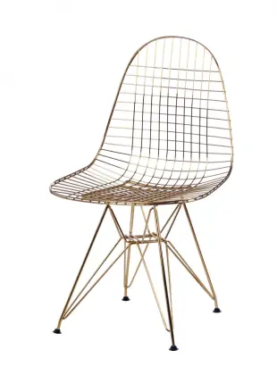 Classic Eames DKR golden wire chair replica