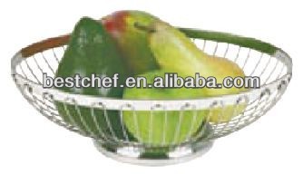 stainless steel wire Oval bread basket