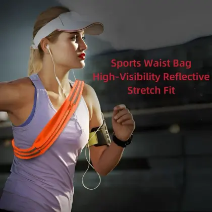 Reflective Night Running Sports Waist Bag