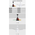 Luz de ventilador de teto elétrica doméstica contemporânea