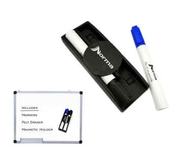 Magnetic Dry Erase Marker Set with Felt Eraser