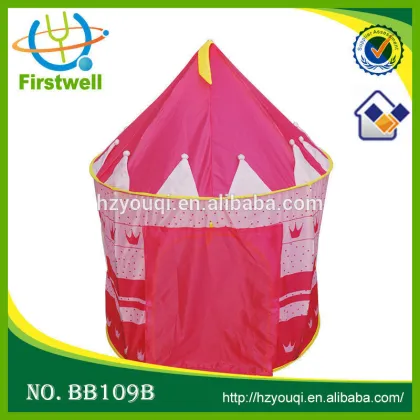 new arrival luxury girl's pink princes castle play tent
