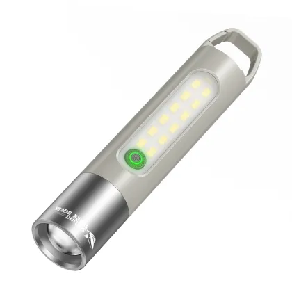 Outdoor Multi-Functional High-Voltage Arc Rechargeable Self-Defense Flashlight