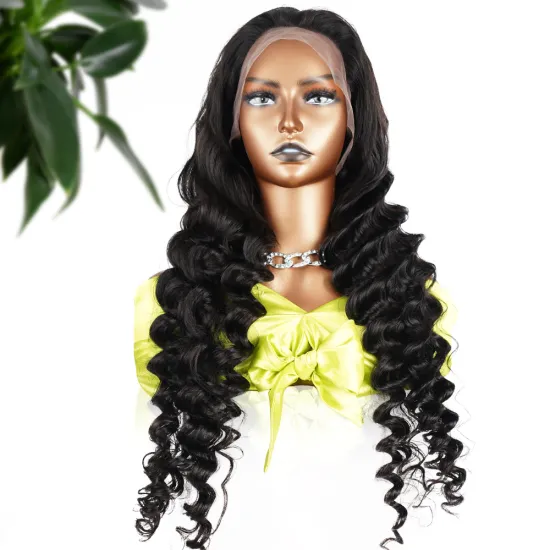 Ladies for Black Women Full Straight Curly Loose Preplucked Lace Front 40 Inch Vietnamese Human Hair 360 Wigs