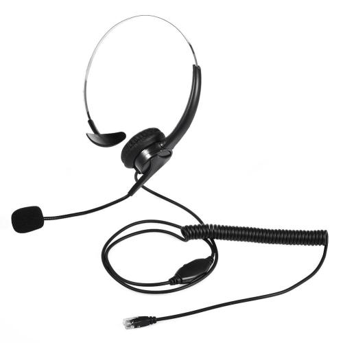 Call Center Wired Headset USB Headset with Microphone Computer Telephone Headphone for PC Landline Telephone