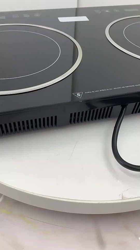 CB CE 110V Two Burners Double Burner Super Thin Aluminum Housing Touch Button Built In Induction Cooker Ceramic Cooker Hob